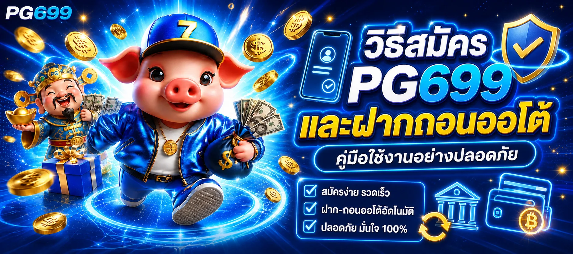 PG699 วิธีสมัครและฝากถอนออโต้แบบปลอดภัย